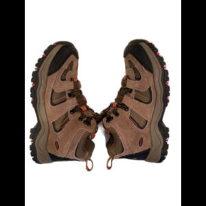 Red Head Boots Womans Leather Mesh Mid Height Hiking Like New Tan Size 8.5M